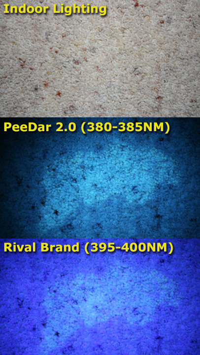 PeeDar 2.0 Dog Stains Example Comparison