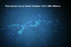 Thai Green Curry Under PeeDar 2.0's 380-385nm